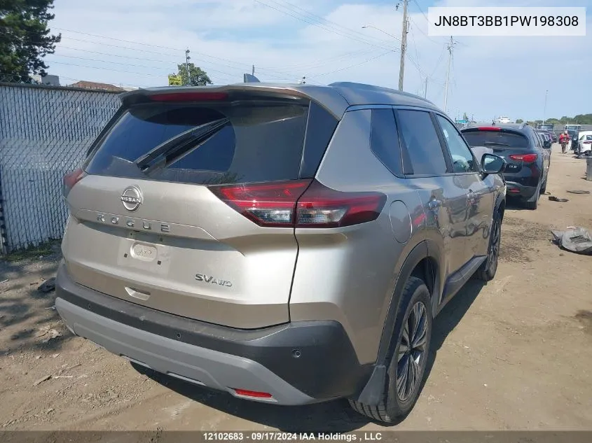 2023 Nissan Rogue Sv VIN: JN8BT3BB1PW198308 Lot: 12102683