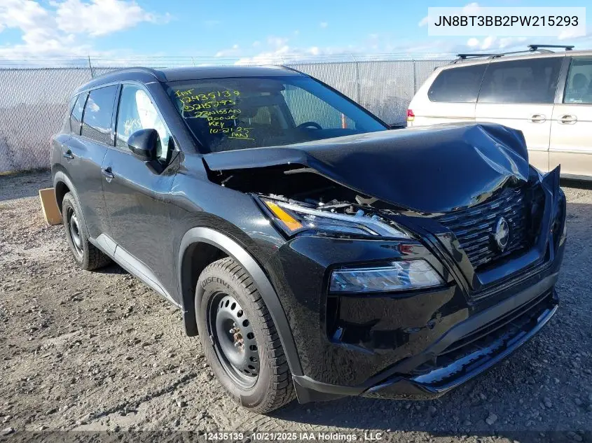 JN8BT3BB2PW215293 2023 Nissan Rogue Sv