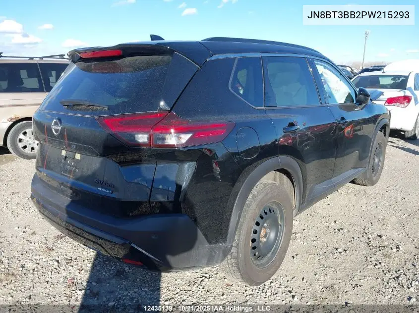 JN8BT3BB2PW215293 2023 Nissan Rogue Sv