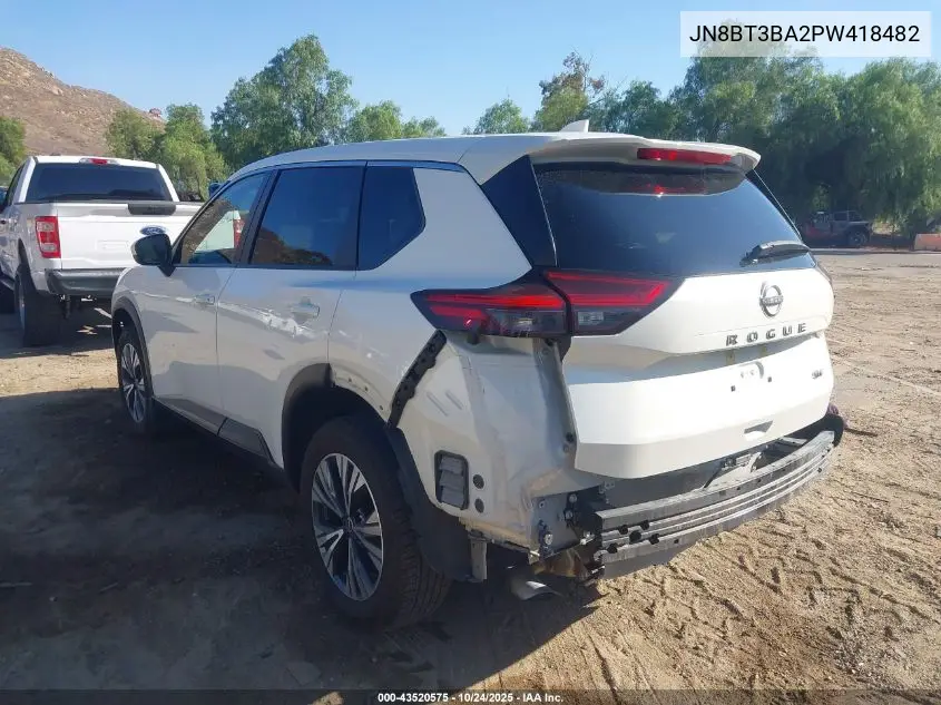 JN8BT3BA2PW418482 2023 Nissan Rogue Sv Fwd