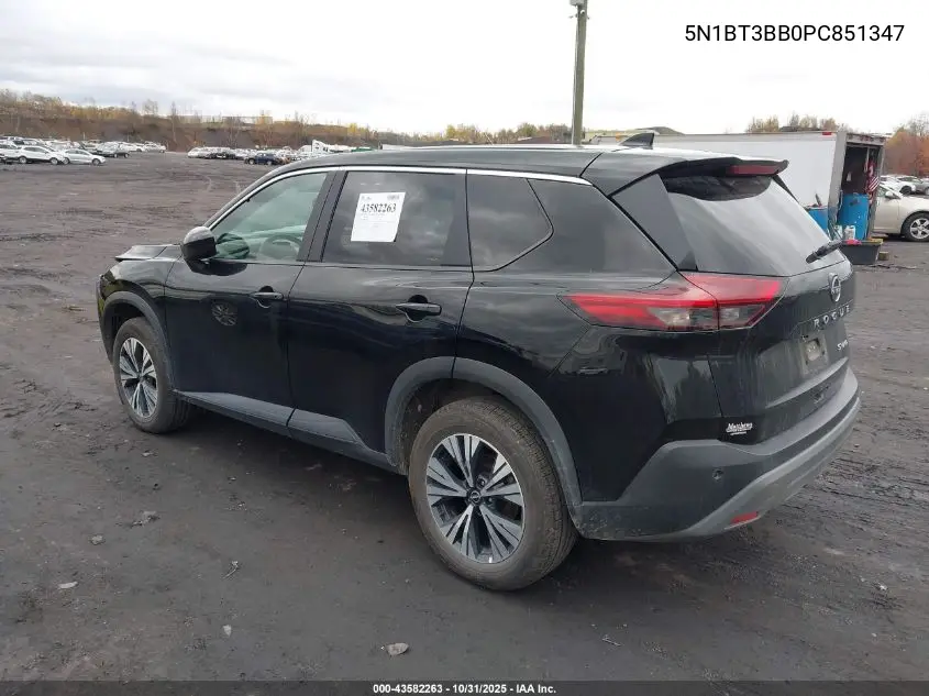 5N1BT3BB0PC851347 2023 Nissan Rogue Sv Intelligent Awd