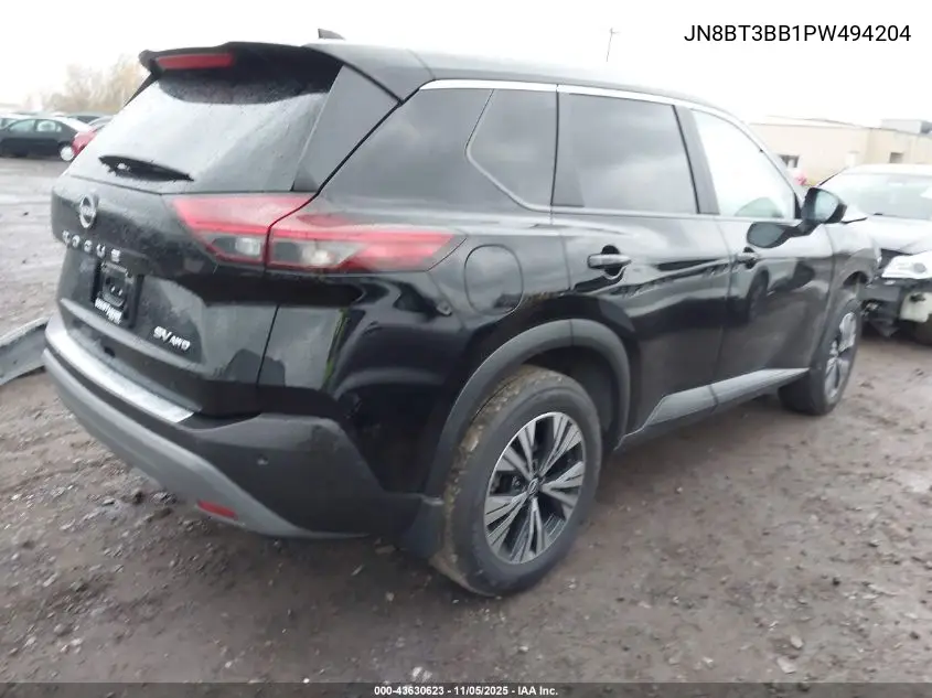 JN8BT3BB1PW494204 2023 Nissan Rogue Sv Intelligent Awd