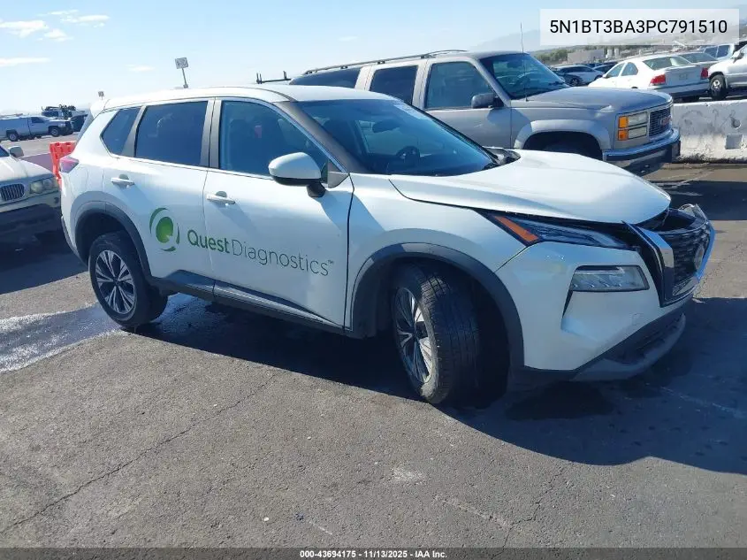 5N1BT3BA3PC791510 2023 Nissan Rogue Sv Fwd