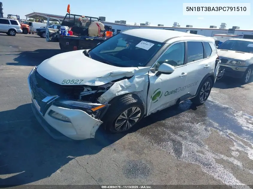 5N1BT3BA3PC791510 2023 Nissan Rogue Sv Fwd