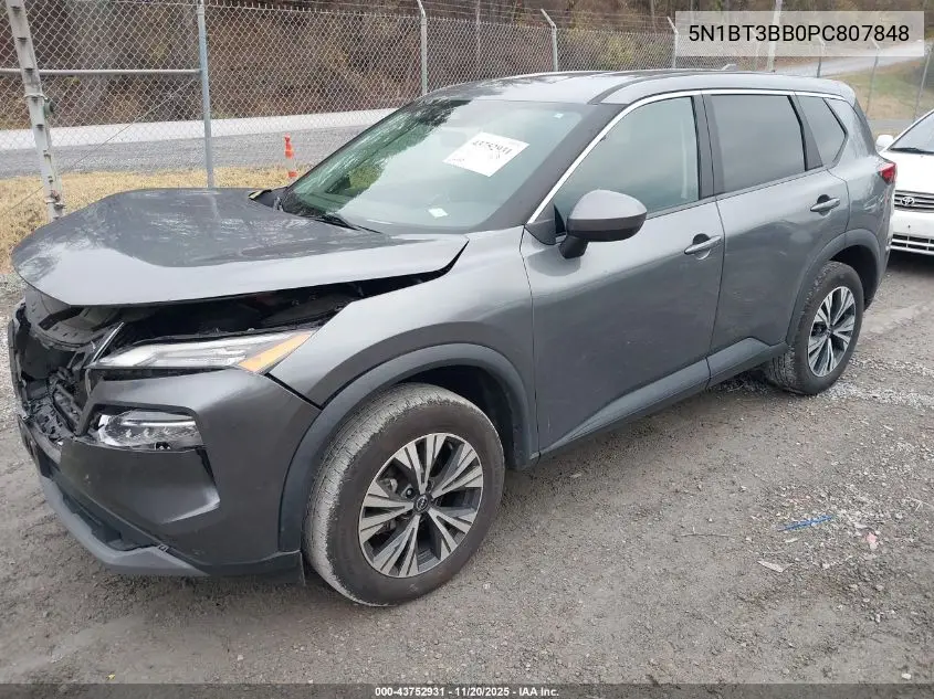 5N1BT3BB0PC807848 2023 Nissan Rogue Sv Intelligent Awd