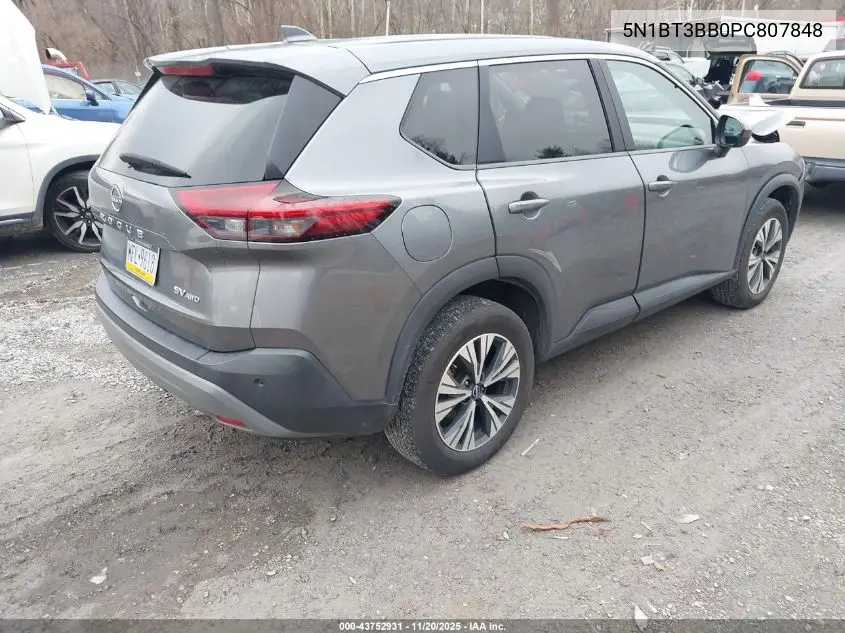 5N1BT3BB0PC807848 2023 Nissan Rogue Sv Intelligent Awd