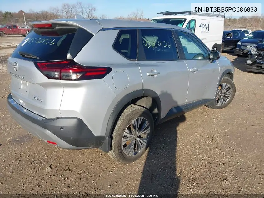 5N1BT3BB5PC686833 2023 Nissan Rogue Sv Intelligent Awd