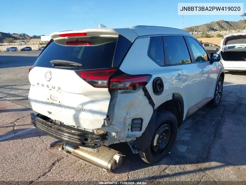 JN8BT3BA2PW419020 2023 Nissan Rogue Sv Fwd