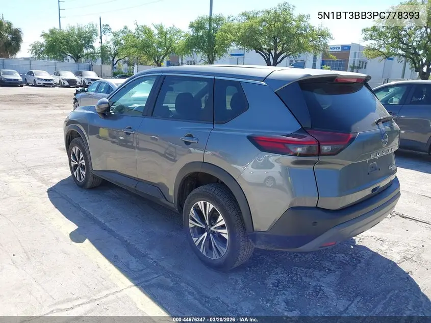 5N1BT3BB3PC778393 2023 Nissan Rogue Sv Intelligent Awd
