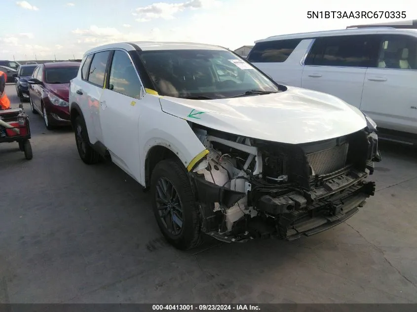 5N1BT3AA3RC670335 2024 Nissan Rogue S Fwd