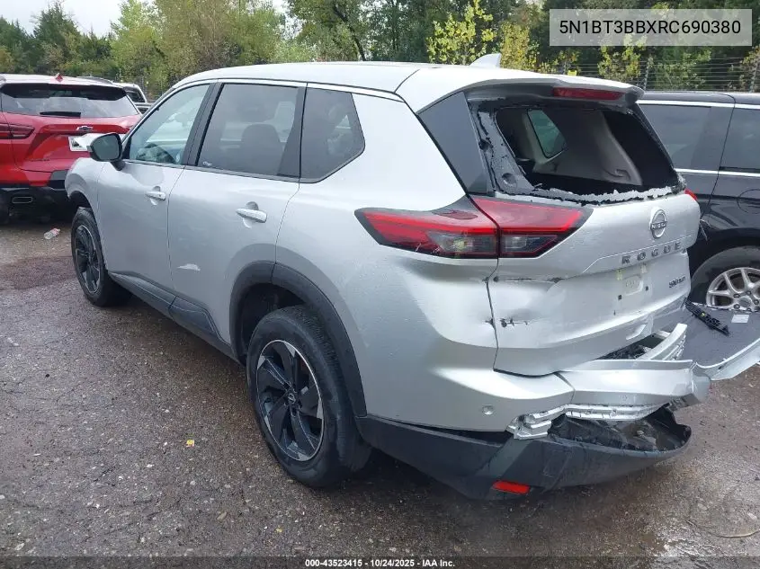 5N1BT3BBXRC690380 2024 Nissan Rogue Sv Intelligent Awd