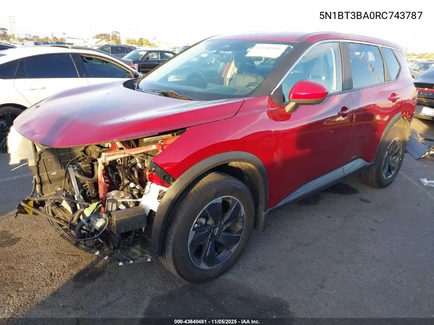 5N1BT3BA0RC743787 2024 Nissan Rogue Sv Fwd