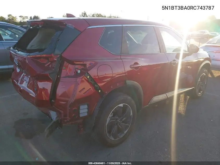 5N1BT3BA0RC743787 2024 Nissan Rogue Sv Fwd