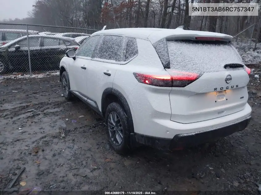 5N1BT3AB6RC757347 2024 Nissan Rogue S Intelligent Awd