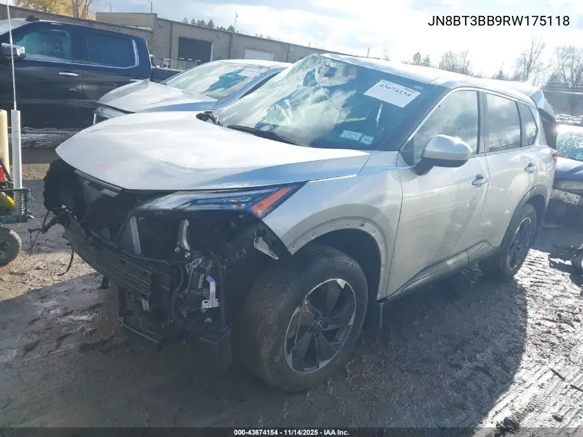 JN8BT3BB9RW175118 2024 Nissan Rogue Sv Intelligent Awd