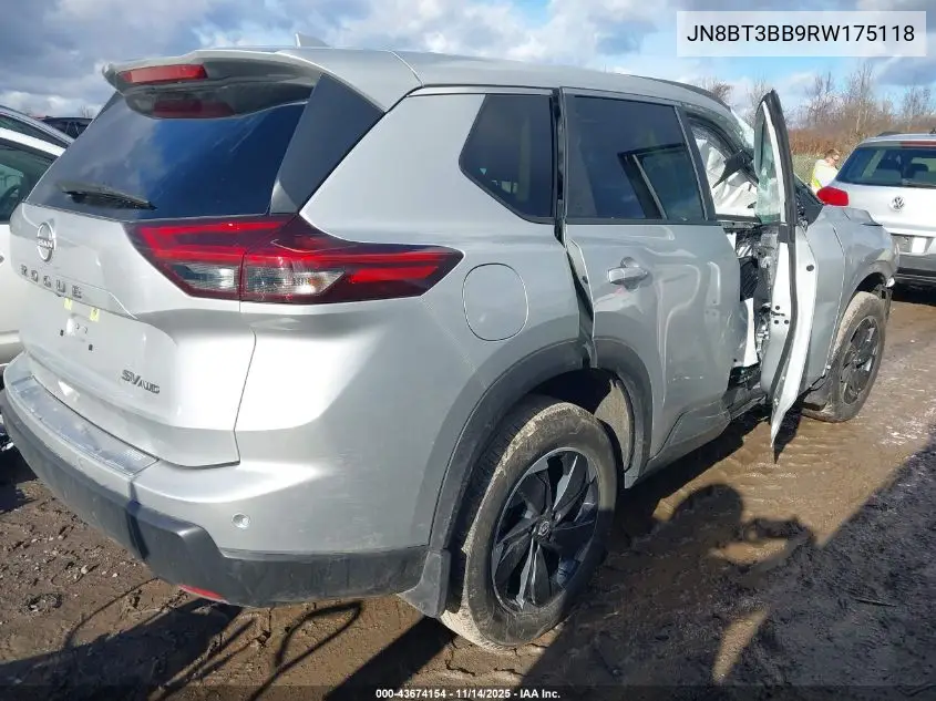 JN8BT3BB9RW175118 2024 Nissan Rogue Sv Intelligent Awd
