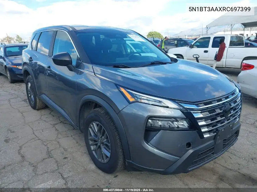 5N1BT3AAXRC697399 2024 Nissan Rogue S Fwd
