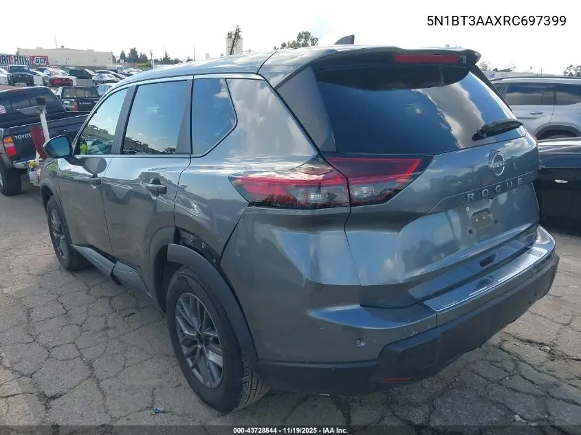 5N1BT3AAXRC697399 2024 Nissan Rogue S Fwd