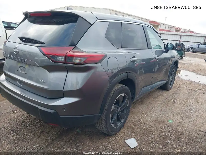 JN8BT3BA8RW001886 2024 Nissan Rogue Sv Fwd