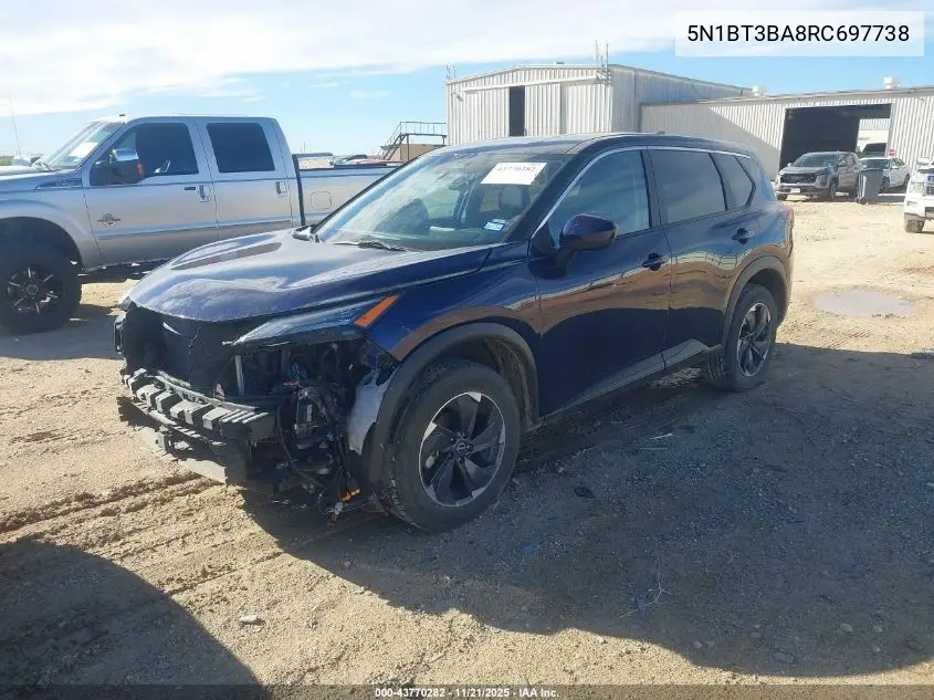 5N1BT3BA8RC697738 2024 Nissan Rogue Sv Fwd