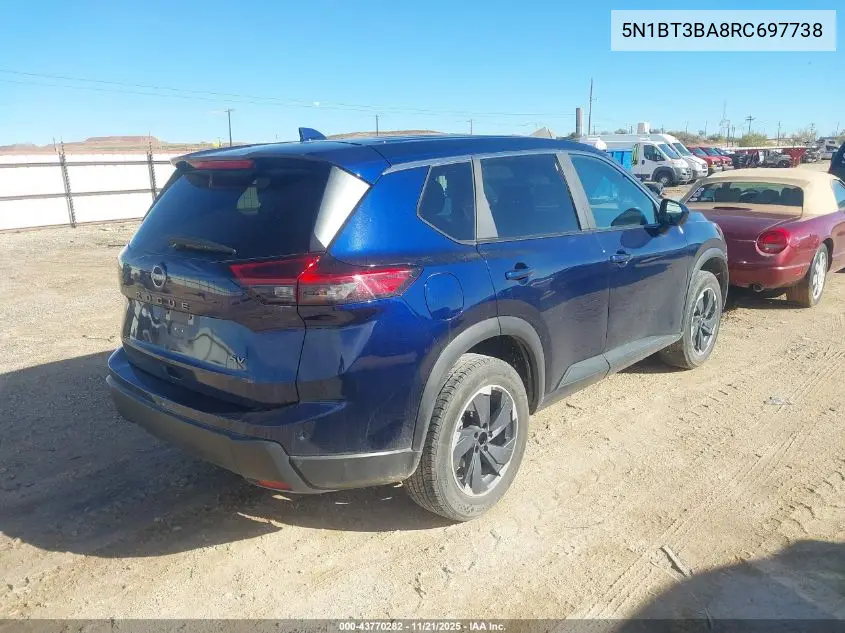 5N1BT3BA8RC697738 2024 Nissan Rogue Sv Fwd