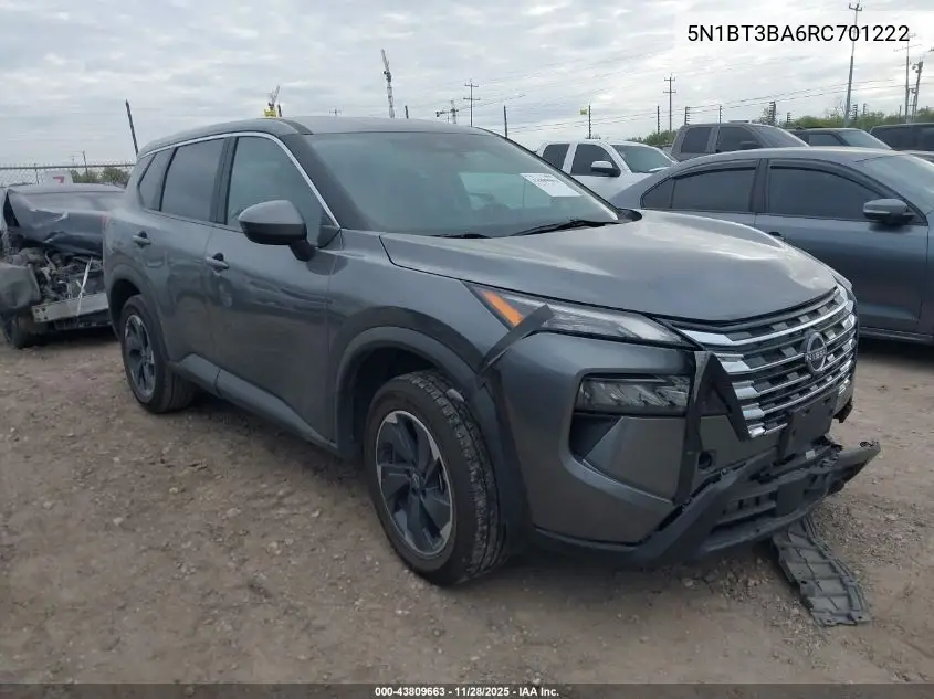 5N1BT3BA6RC701222 2024 Nissan Rogue Sv Fwd