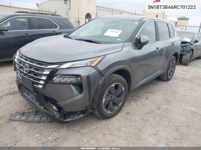 5N1BT3BA6RC701222 2024 Nissan Rogue Sv Fwd