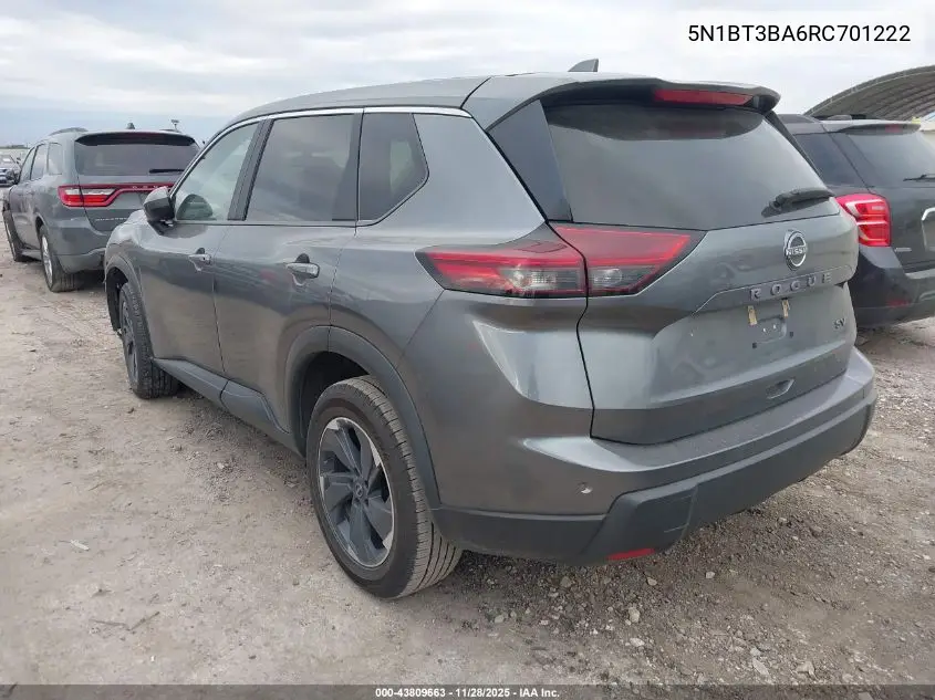 5N1BT3BA6RC701222 2024 Nissan Rogue Sv Fwd