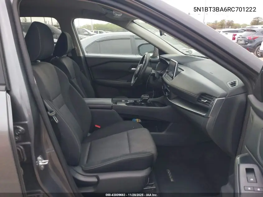 5N1BT3BA6RC701222 2024 Nissan Rogue Sv Fwd