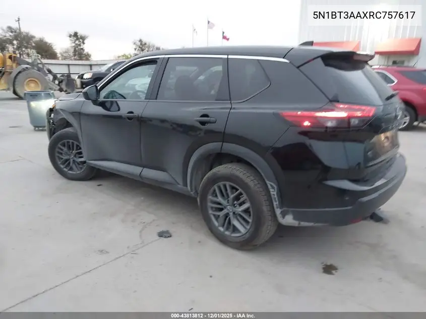 5N1BT3AAXRC757617 2024 Nissan Rogue S Fwd