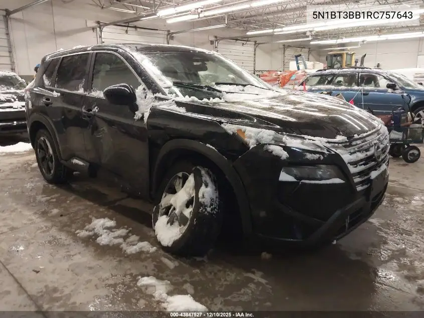 5N1BT3BB1RC757643 2024 Nissan Rogue Sv Intelligent Awd