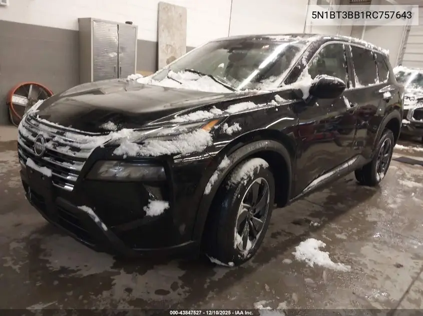 5N1BT3BB1RC757643 2024 Nissan Rogue Sv Intelligent Awd
