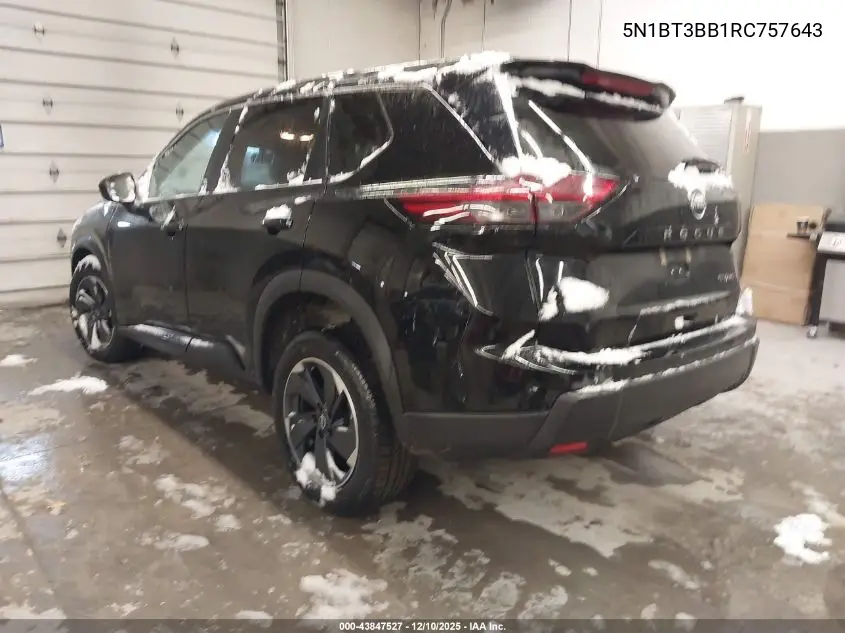 5N1BT3BB1RC757643 2024 Nissan Rogue Sv Intelligent Awd