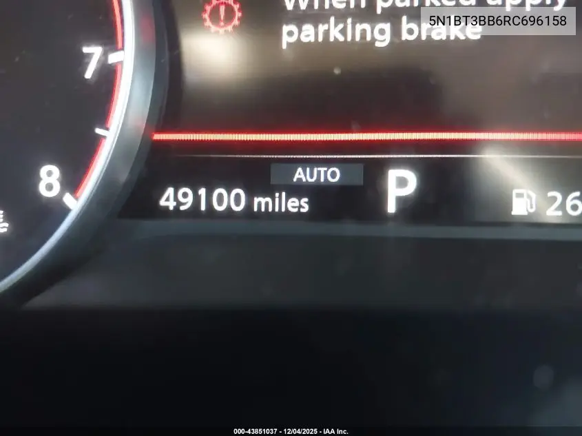 5N1BT3BB6RC696158 2024 Nissan Rogue Sv Intelligent Awd