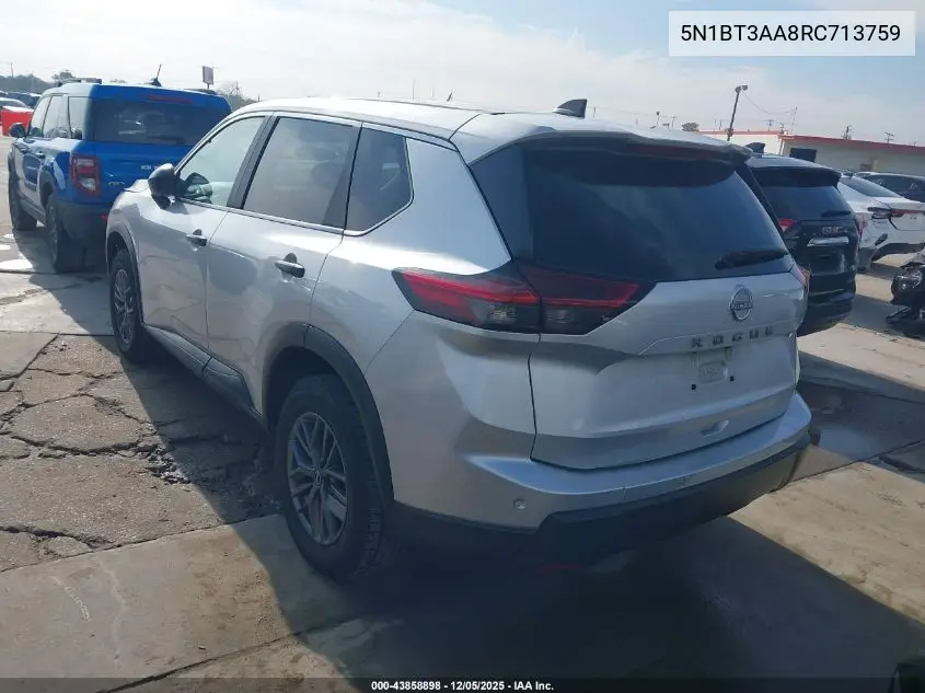 5N1BT3AA8RC713759 2024 Nissan Rogue S Fwd