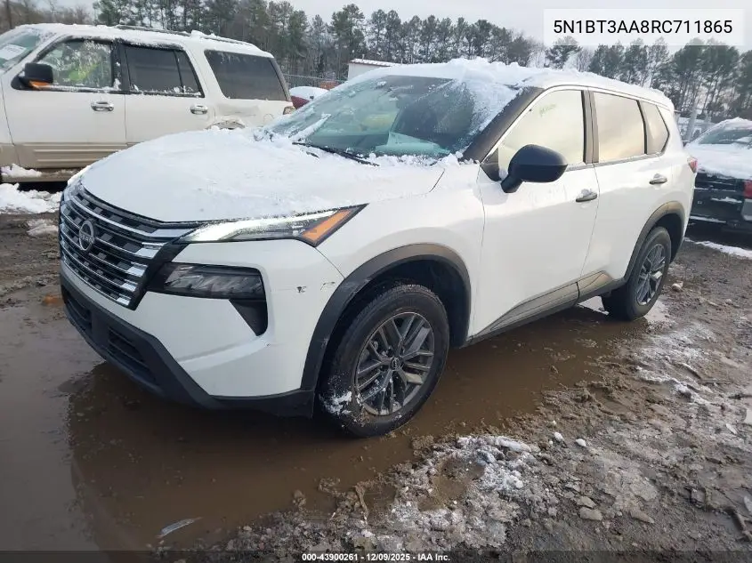 5N1BT3AA8RC711865 2024 Nissan Rogue S Fwd