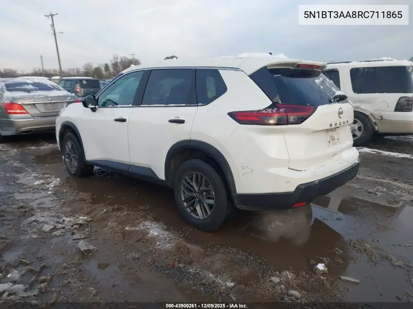 5N1BT3AA8RC711865 2024 Nissan Rogue S Fwd