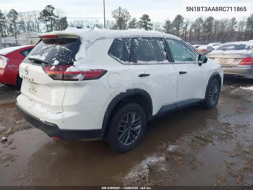5N1BT3AA8RC711865 2024 Nissan Rogue S Fwd
