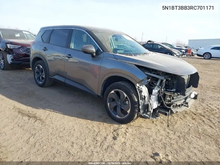 5N1BT3BB3RC701171 2024 Nissan Rogue Sv Intelligent Awd