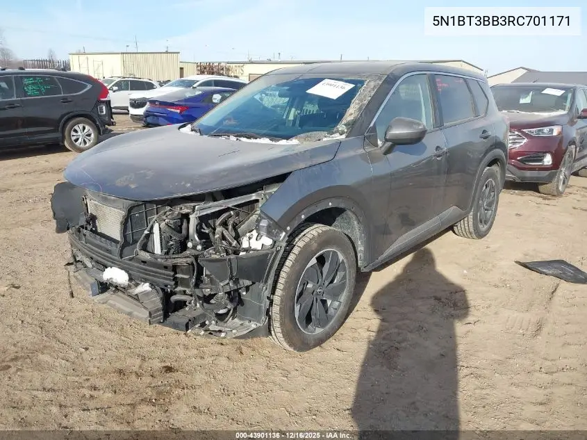 5N1BT3BB3RC701171 2024 Nissan Rogue Sv Intelligent Awd