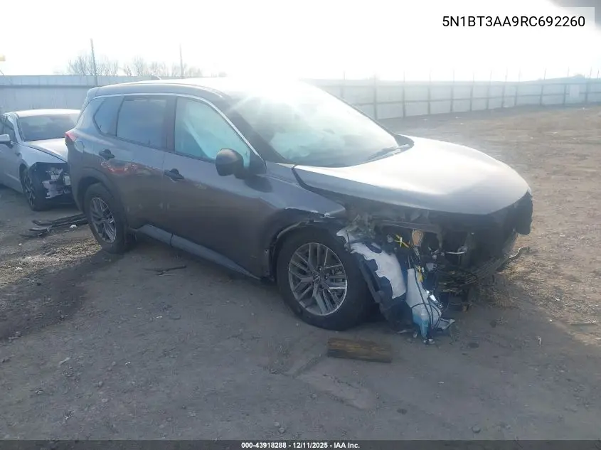 5N1BT3AA9RC692260 2024 Nissan Rogue S Fwd