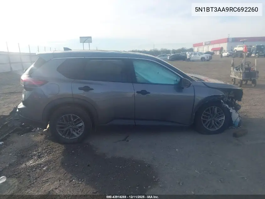 5N1BT3AA9RC692260 2024 Nissan Rogue S Fwd