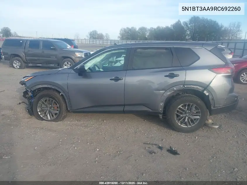 5N1BT3AA9RC692260 2024 Nissan Rogue S Fwd