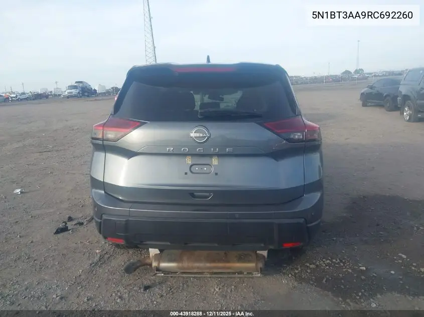5N1BT3AA9RC692260 2024 Nissan Rogue S Fwd