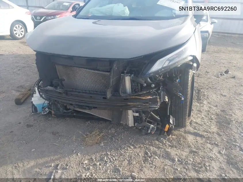 5N1BT3AA9RC692260 2024 Nissan Rogue S Fwd