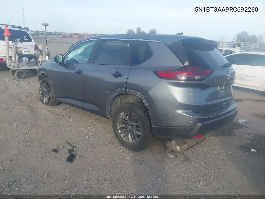 5N1BT3AA9RC692260 2024 Nissan Rogue S Fwd