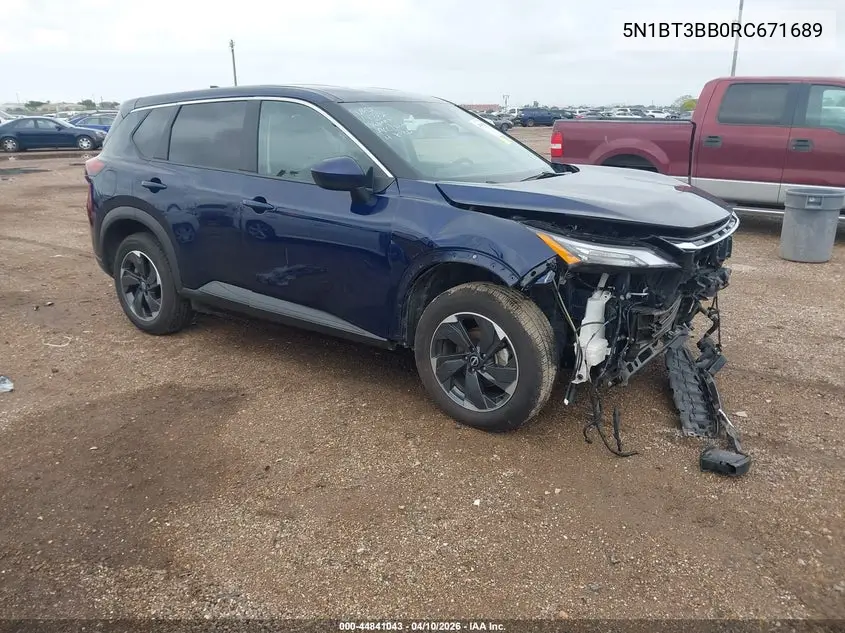 5N1BT3BB0RC671689 2024 Nissan Rogue Sv Intelligent Awd