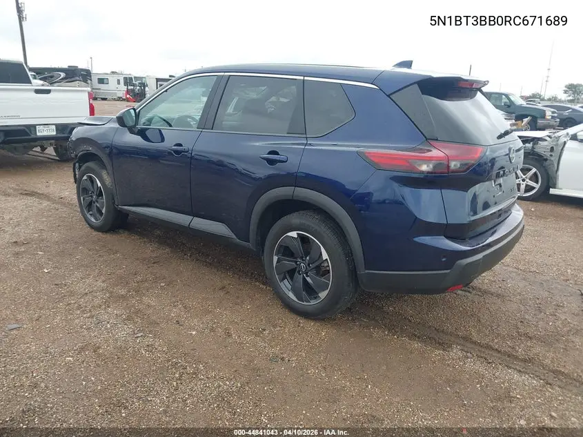 5N1BT3BB0RC671689 2024 Nissan Rogue Sv Intelligent Awd