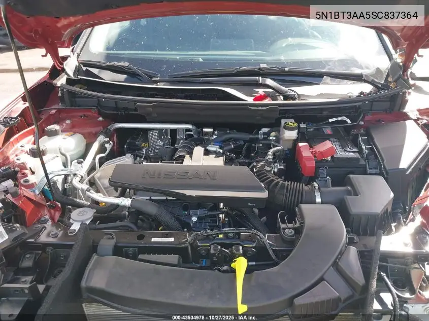 5N1BT3AA5SC837364 2025 Nissan Rogue S Fwd