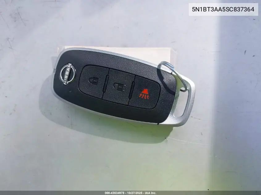 5N1BT3AA5SC837364 2025 Nissan Rogue S Fwd